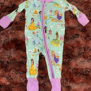 Little Sleepies Princess Mint and Lavender Footie